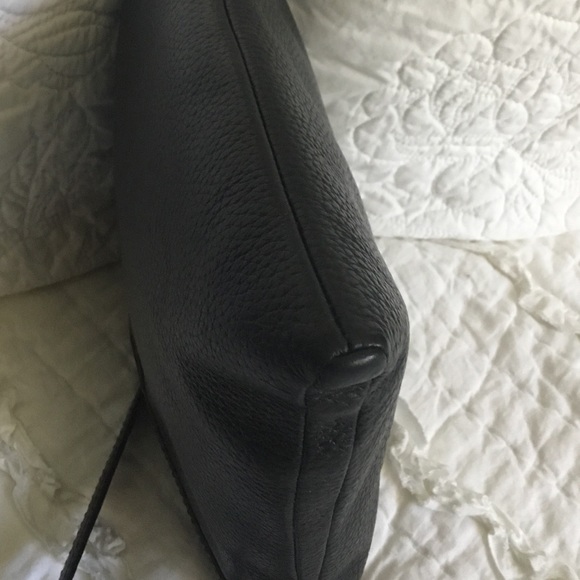 Fossil Black Leather Multi Pocket Crossbody Bag - Picture 6 of 12